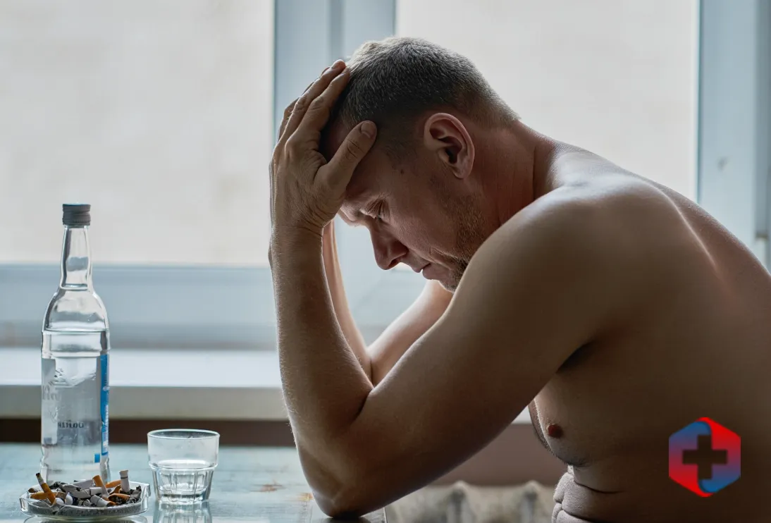 Мужчина в состоянии алкогольного опьянения